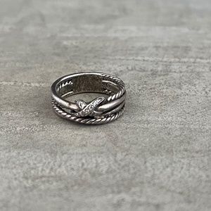 David Yurman X Collection Ring with Diamonds